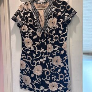 Trina Turk Monochrome Geometric Dress